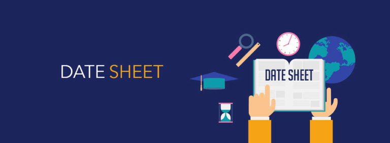 DATE SHEET FOR B COM 2nd SEMESTER ( BACKLOG) EXAMINATION